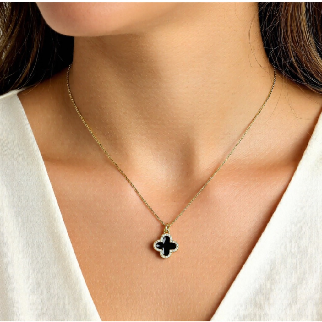 Four Leaf Clover Gold Plated Necklace